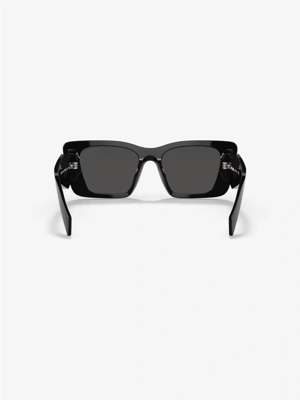 Prada Black Oversized Angular Sunglasses
